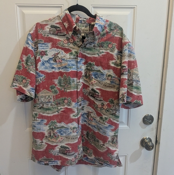 Reyn Spooner Hawaiian Shirt Christmas - Picture 1 of 4